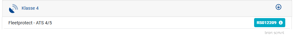 scm klasse 4 goedkeuring fleetprotect