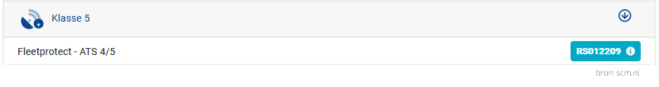 scm klasse 5 goedkeuring fleetprotect